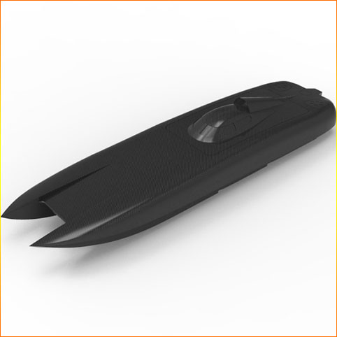Defender GT60 Carbon Fiber Hulls Arrow Shark RC Marine